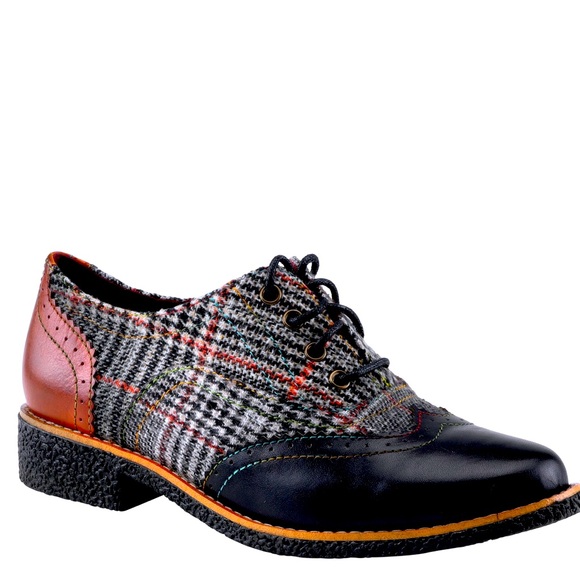 NWOT SPRING STEP s41 Euro (9.5-10) ‘L’Artiste’ leather/wool ladies oxfords - Picture 6 of 9